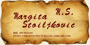Margita Stoiljković vizit kartica